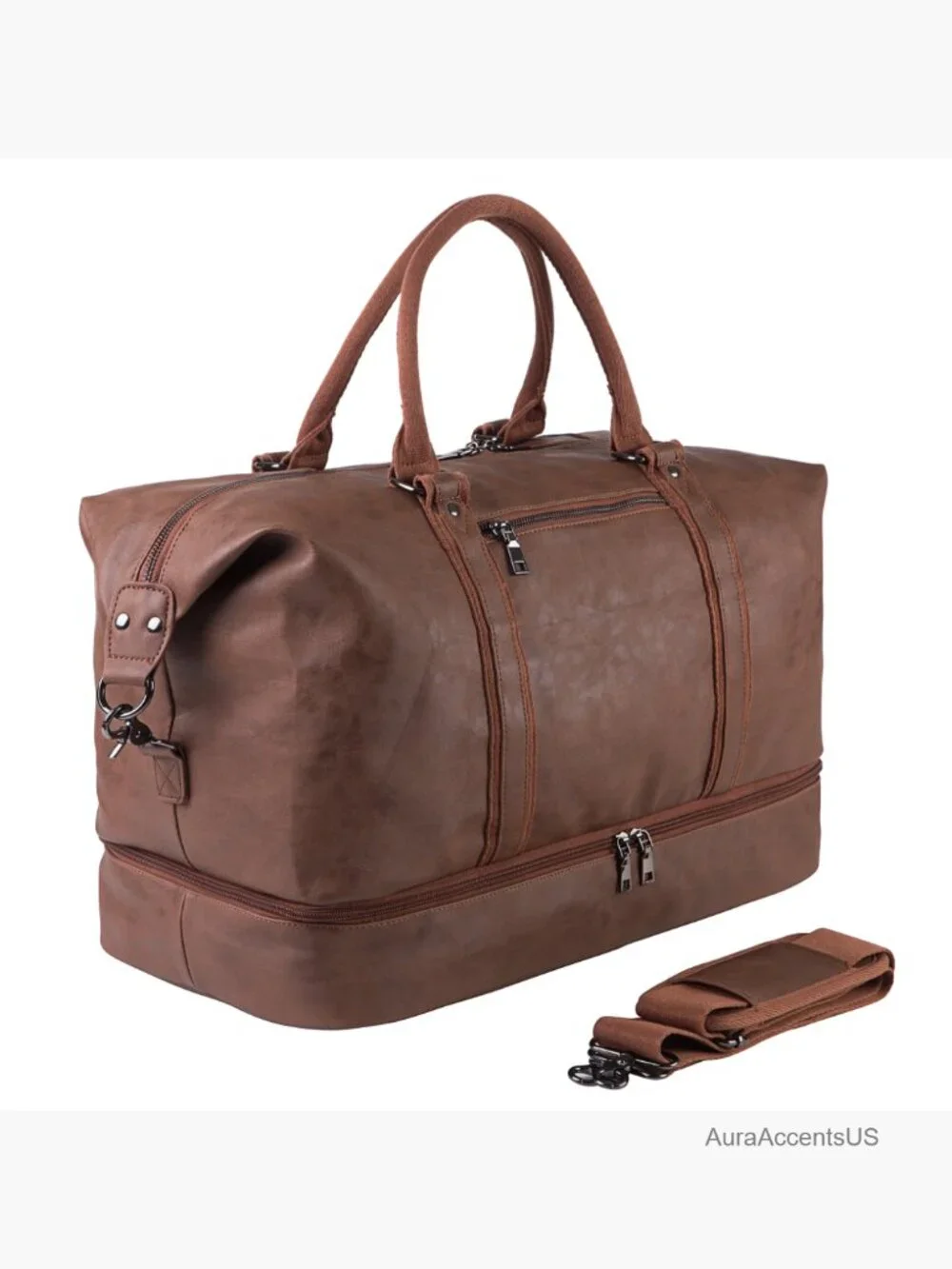 Weekender Overnight Carry On Travel Bag with Shoe Pouch 52L